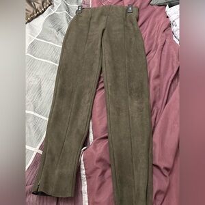 Zara Black and Gray Textured Pants
